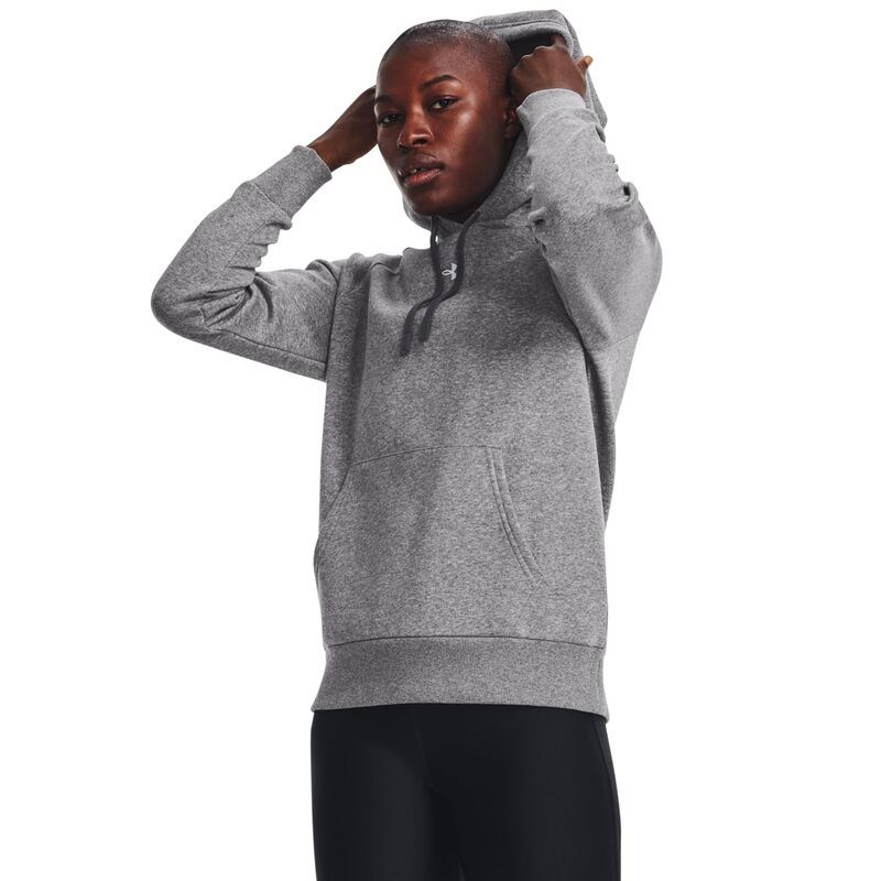 アンダーアーマー レディース アウター パーカー・スウェット フリース Under Armour Rival Fleece Hoodie Castlerock Light HeatherWhite ホワイト