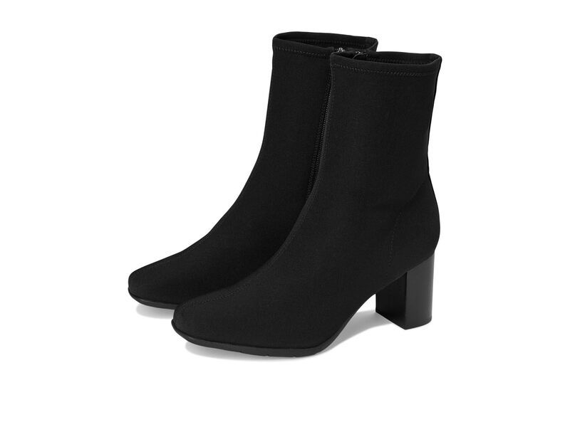 エアロソールズ レディース シューズ ブーツ・レインブーツ Aerosoles Miley Black Stretch Gabardine Fabric ブラック