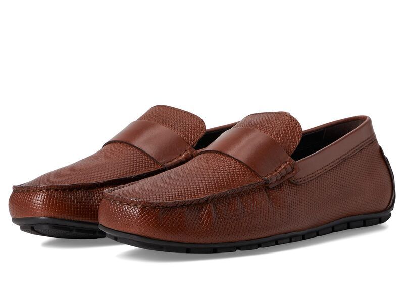 ロックポート メンズ シューズ スリッポン・ローファー Rockport Tayo Dark Natural Embossed Leather