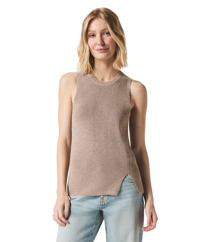 スプレンディット レディース アウター ニット・セーター Splendid Bobbie Sweater Tank Fawn