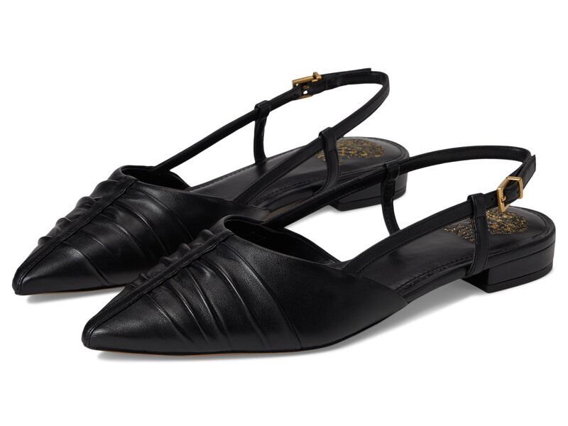 ヴィンスカムート レディース シューズ サンダル Vince Camuto Agnes Bunched Toe Slingback Flat Mules Black ブラック