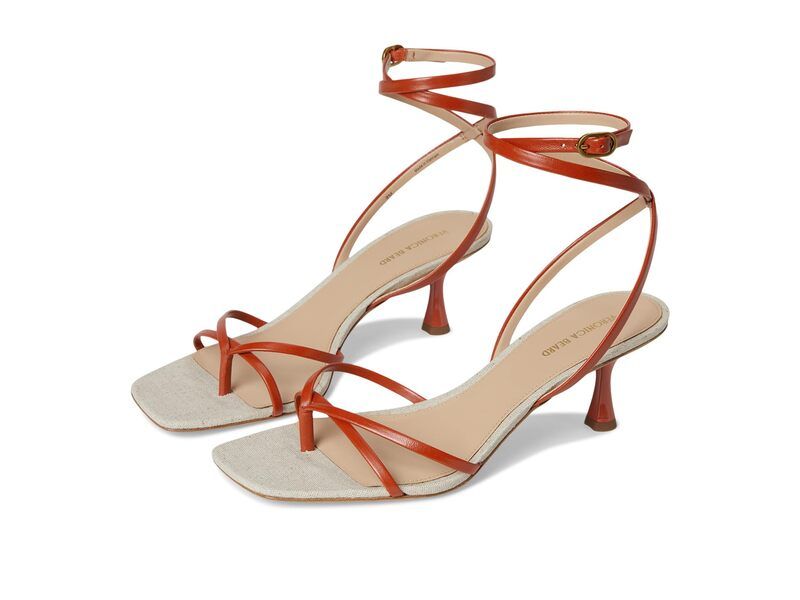 ヴェロニカ ベアード レディース アクセサリー 帽子 Veronica Beard Caterina Persimmon Red Leather レッド