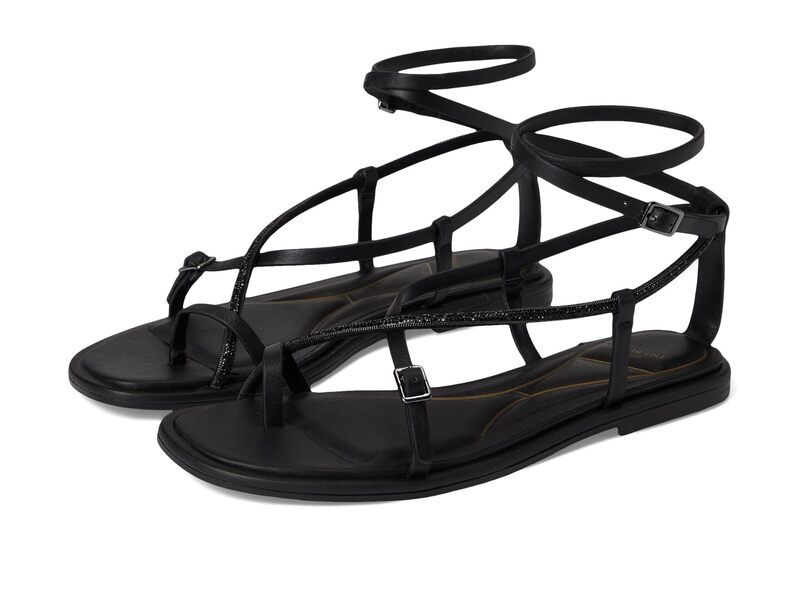 ケネスコール レディース シューズ サンダル Kenneth Cole New York Paros Jewel Black Leather ブラック
