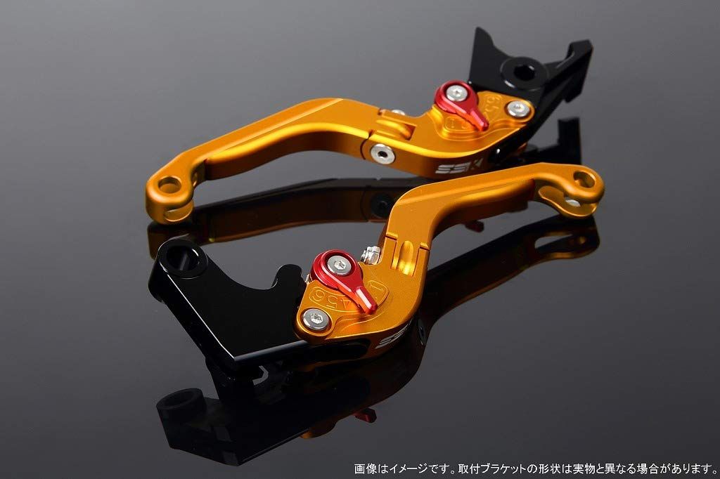 新品 SSK スピードラ アジャストレバーセット 可倒延長式 レバー本体カラー:マットゴールド アジャスターカラー:マットレッド エクステンションカラー:マットゴールド YAMAHA XMAX