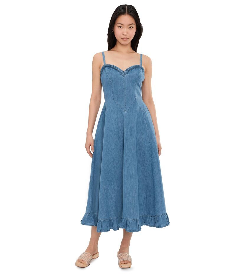 フリーピープル レディース トップス ワンピース ミディ Free People Another Season Midi Boardwalk Blue ブルー