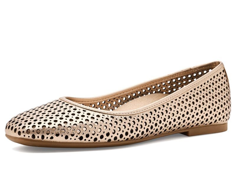 バイオニック レディース シューズ サンダル VIONIC Orinda Perf Gold Leather ゴールド