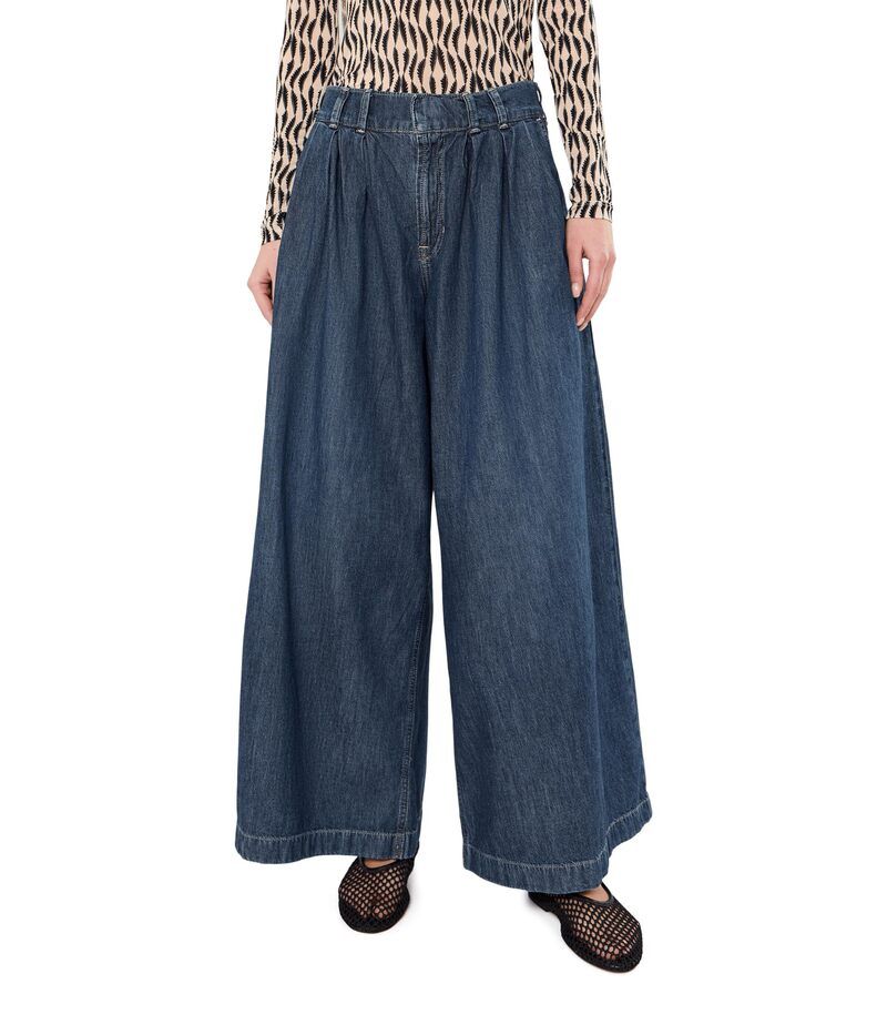 フリーピープル レディース ボトムス デニムパンツ ジーンズ Free People We The Free Scout WideLeg Jeans Deep Indigo インディゴ