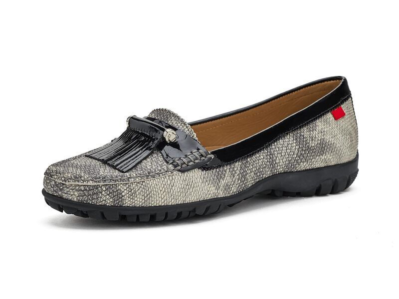 マークジョセフニューヨーク レディース シューズ スリッポン・ローファー Marc Joseph New York Victory BLVD Golf Lizard Embossed