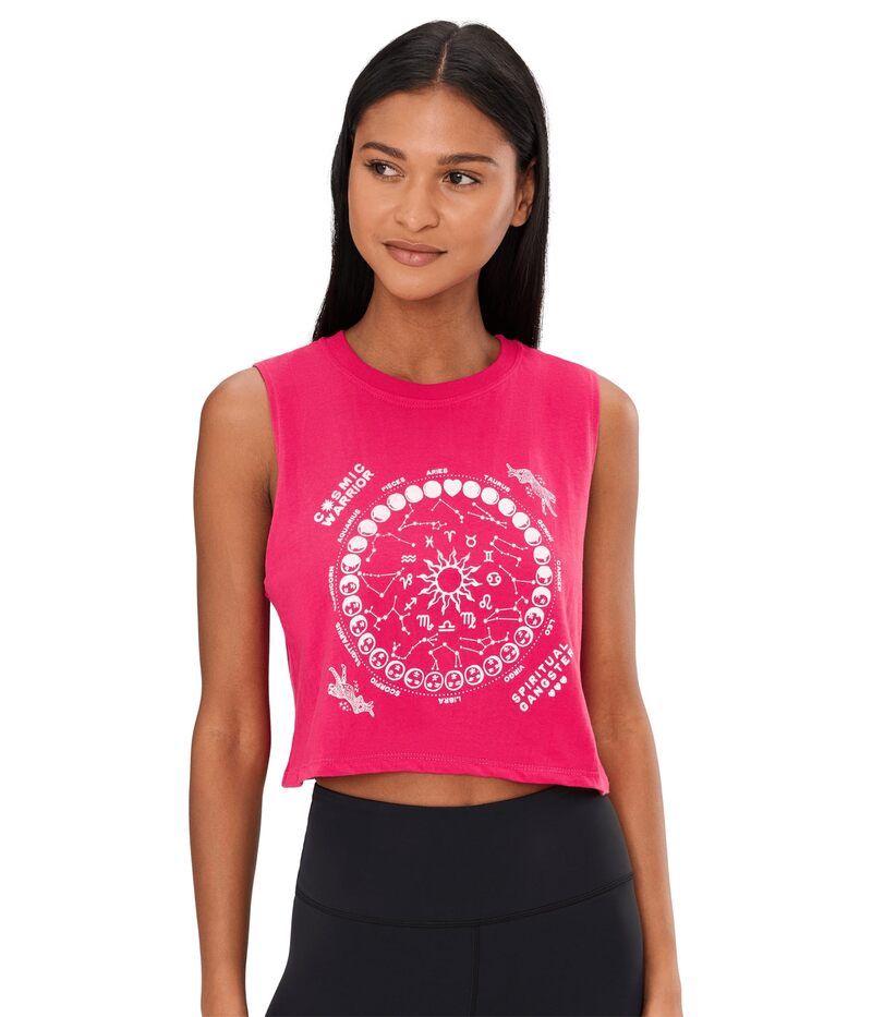 スピリチュアルギャングスタ レディース トップス シャツ Spiritual Gangster Zociac Energy Spirit Crop Tank Passion Flower