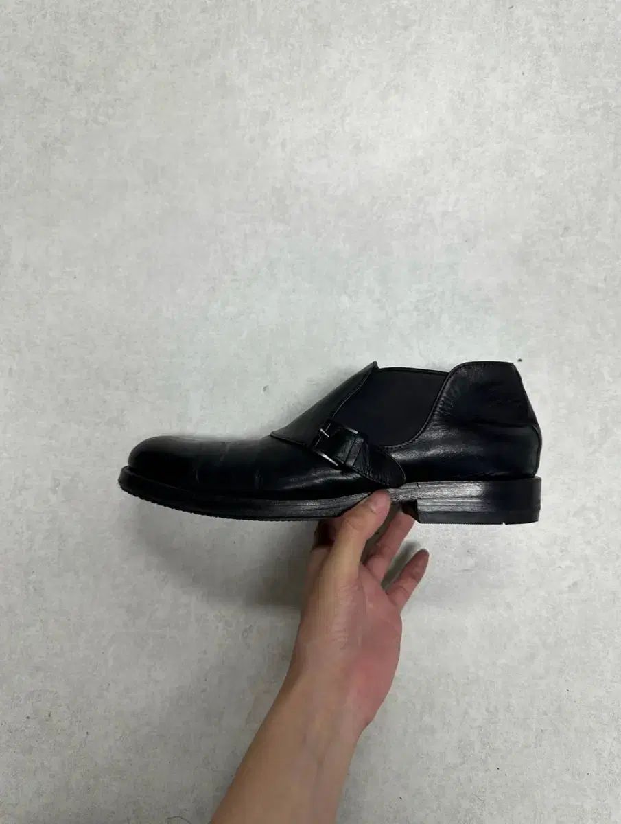 GIORGIO ARMANI バックル アンクルブーツ