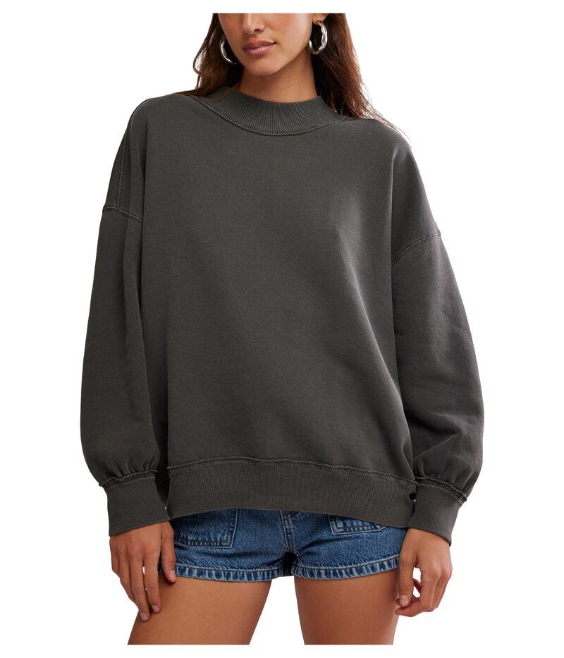 フリーピープル レディース アウター パーカー・スウェット Free People Palm Springs Turtle Washed Black ブラック