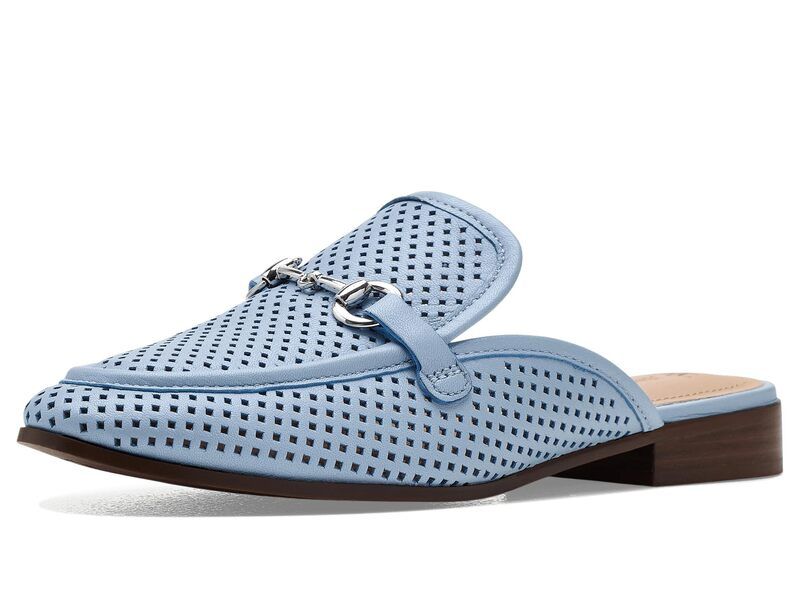 ジョンストンアンドマーフィー レディース シューズ スリッポン・ローファー Johnston Murphy Ali Perfed Bit Mule Light Blue ブルー