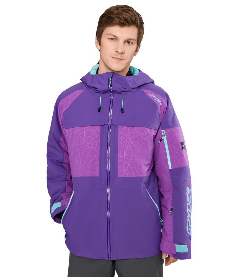 スパイダー メンズ アウター コート ジャケット Spyder Lift Jacket Deepurple パープル