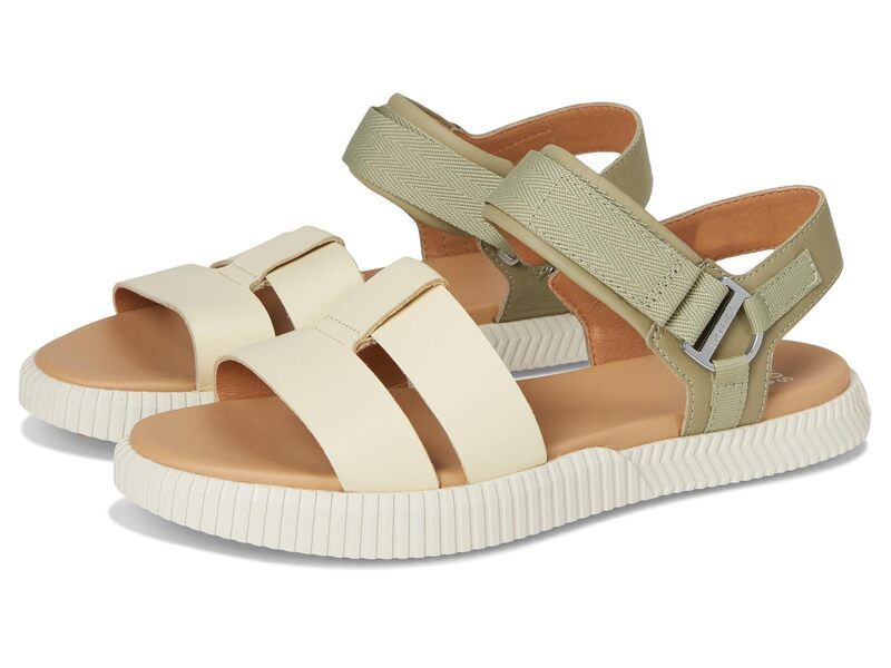 ソレル レディース シューズ サンダル アンクル SOREL Onave Ankle Strap Flat Sandals Dusty TwillHon