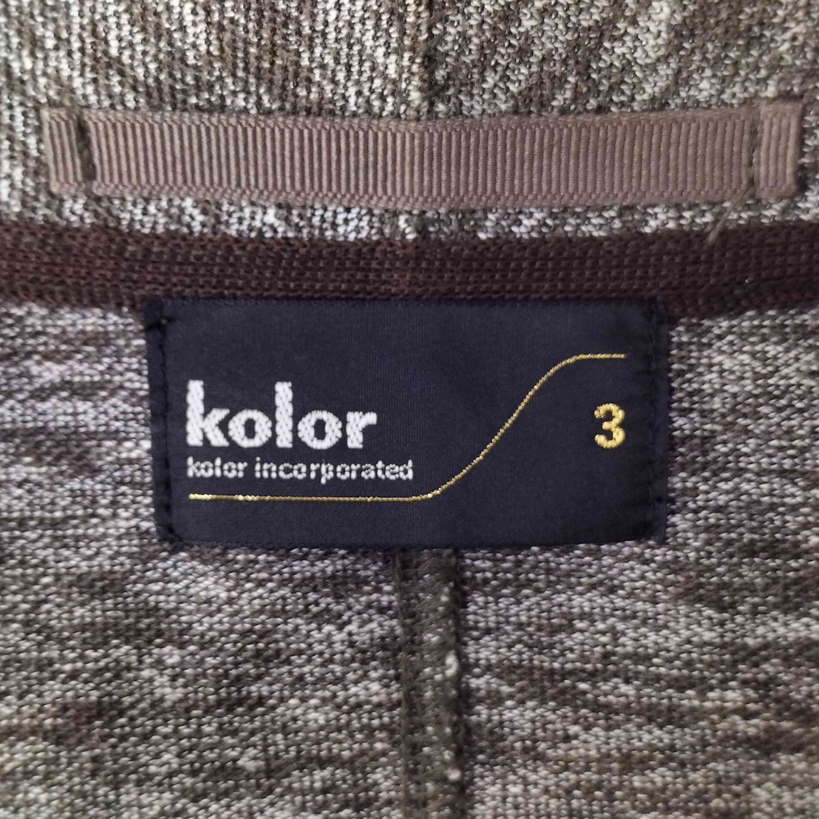 カラー kolor 12SS ニット 2B シングル テーラード ジャケット メンズ 