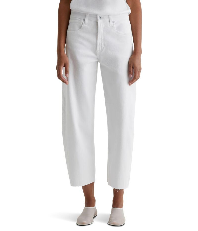 エージージーンズ レディース ボトムス デニムパンツ AG Jeans Hattie High Rise Crop Barrel in Gallery Gallery White ホワイト