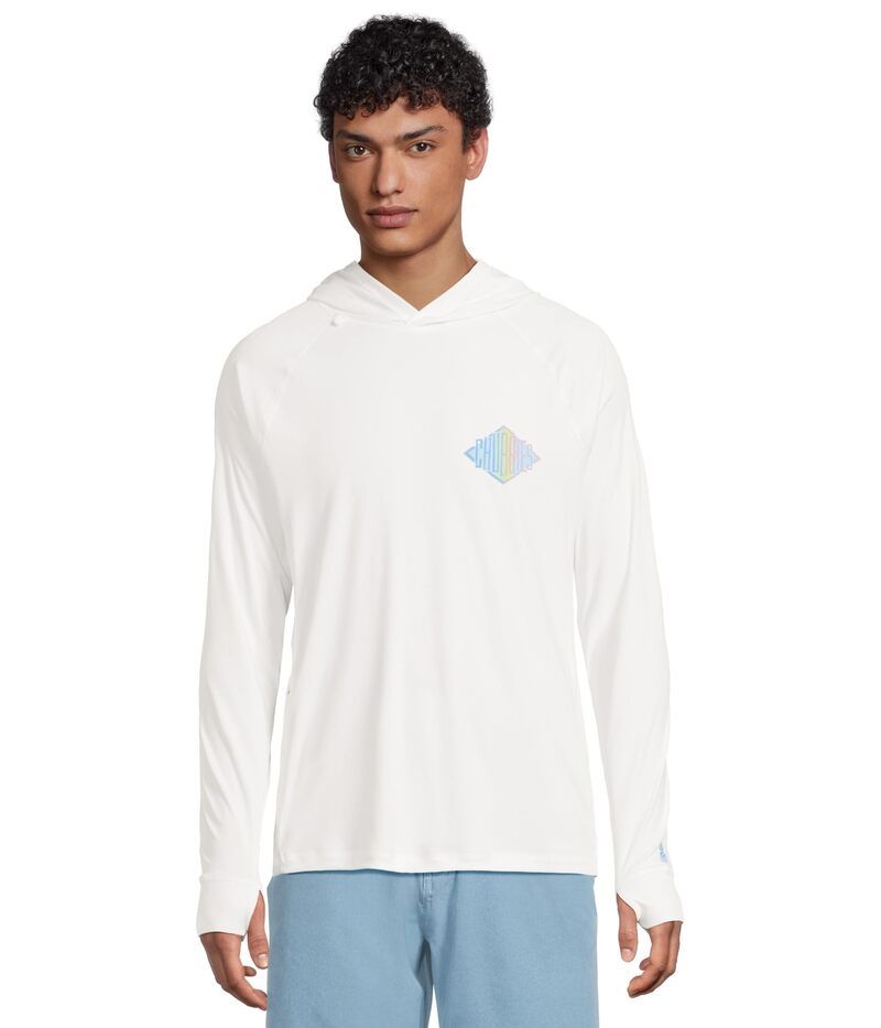 チャビーズ メンズ アウター パーカー・スウェット Chubbies The Reflector Sun Hoodie Pure White ホワイト