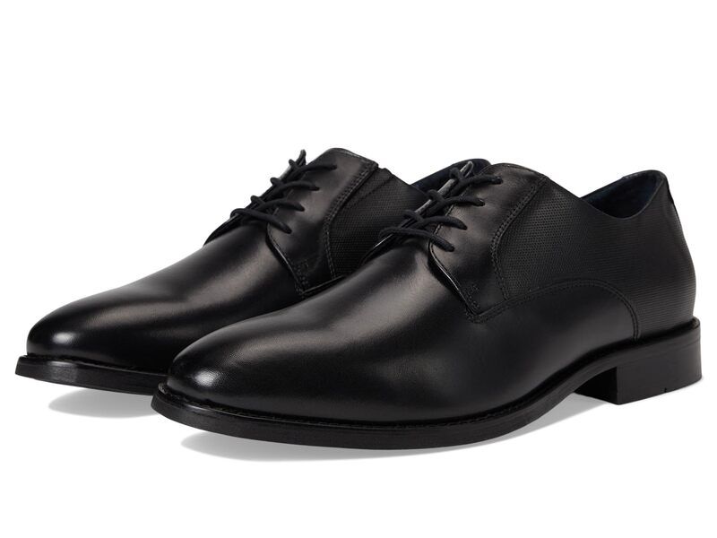 ジョンストンアンドマーフィー メンズ シューズ オックスフォード Johnston Murphy Landry Embossed Plain Toe Black Full Grai ブラック