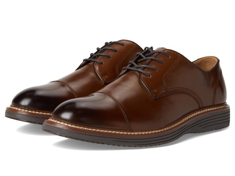 ジョンストンアンドマーフィー メンズ シューズ オックスフォード キャップ Johnston Murphy Upton Cap Toe Tan Full Grain タン