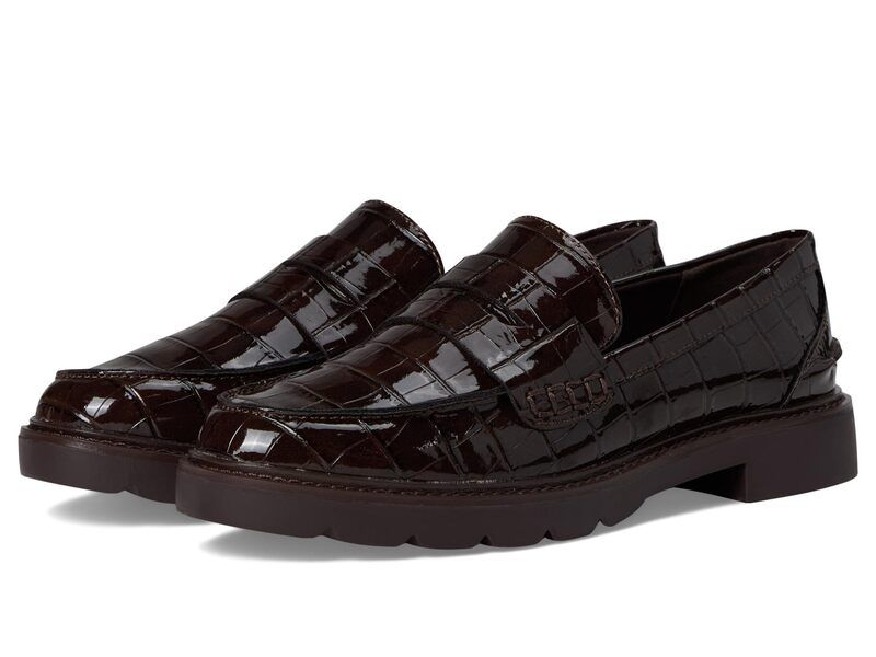 アンクライン レディース シューズ スリッポン・ローファー Anne Klein Eryn Brown Croc ブラウン