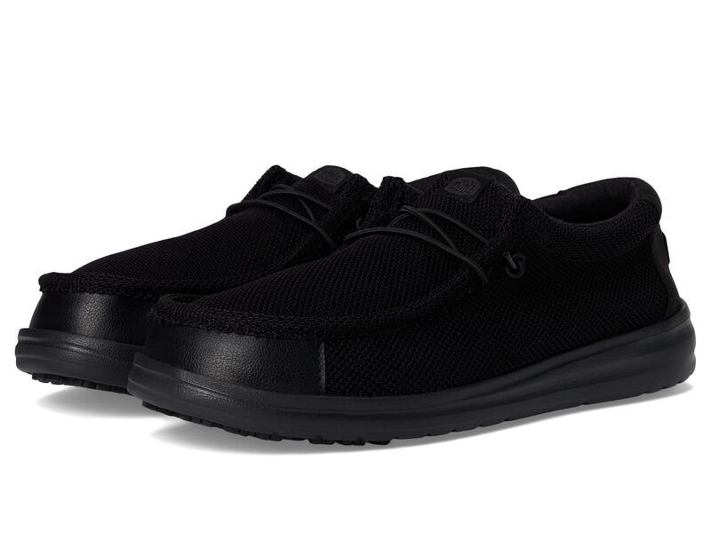 ヘイデュード メンズ シューズ スニーカー Hey Dude Wally Work CE Black ブラック