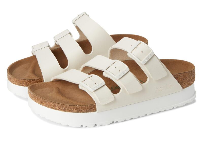 ビルケンシュトック レディース シューズ サンダル プラットフォーム Papillio by Birkenstock Florida Platform Vegan Eggshell
