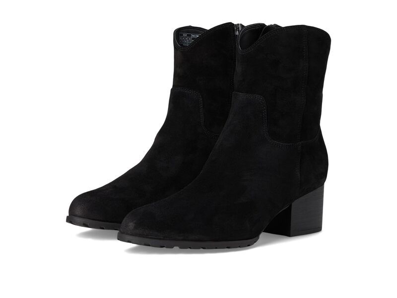 バイオニック レディース シューズ ブーツ・レインブーツ VIONIC Bishop Western Boots Black Waxy Sued ブラック