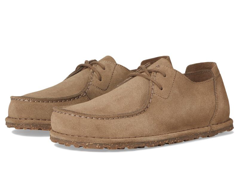ビルケンシュトック メンズ シューズ スリッポン・ローファー スエード レース Birkenstock Utti Lace Up Deep Blue Suede Gray Taupe グレー