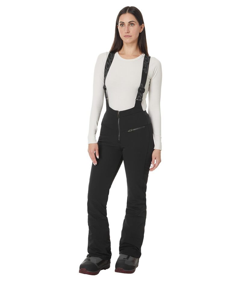 スパイダー レディース ボトムス カジュアルパンツ Spyder Strutt Bib Softshell Pants Black 1 ブラック