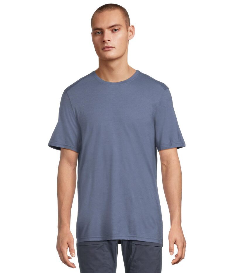 スマートウール メンズ トップス シャツ Smartwool Active Short Sleeve Nightfall Blue ブルー