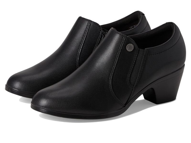 クラークス レディース シューズ ヒール Clarks Emily 2 Reyna Black Leather ブラック