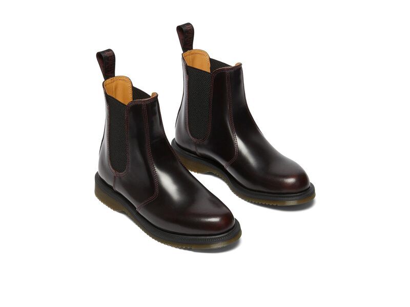 ドクターマーチン レディース シューズ ブーツ・レインブーツ チェルシーブーツ チェルシー レザー Dr Martens Flora Leather Chelsea Boots Black ブラック