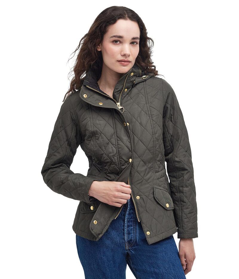 バブアー レディース アウター コート Barbour Millfire Quilt OliveClassic オリーブ