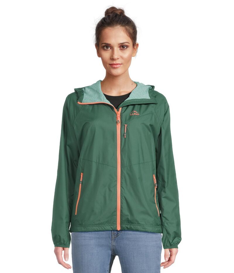 エルエルビーン レディース アウター コート フリース LLBean Beans Performance FleeceLined Windbreaker Deep Green グリーン