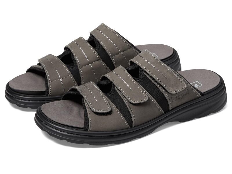 プロペット メンズ シューズ サンダル Propet Hatcher Dark Grey グレー