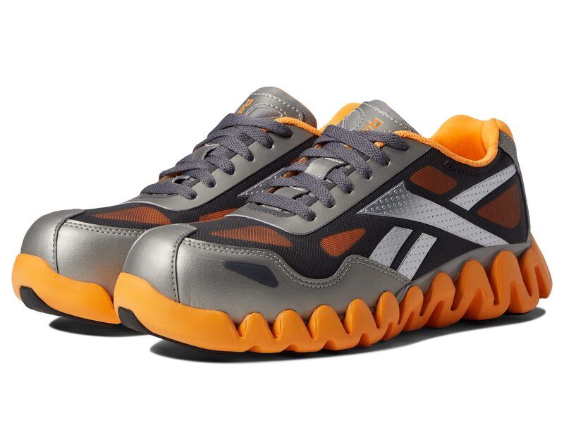 リーボック レディース シューズ スニーカー Reebok Work Zig Pulse Work EH Comp Toe SilverOrange オレンジ