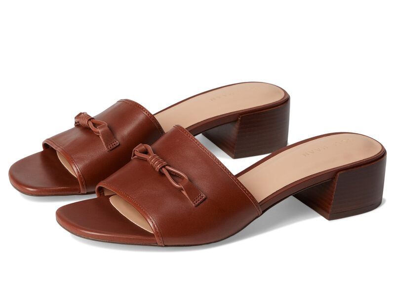 コールハーン レディース シューズ ヒール サンダル Cole Haan Calli Embellished Sandals Dark Cuoio Leather