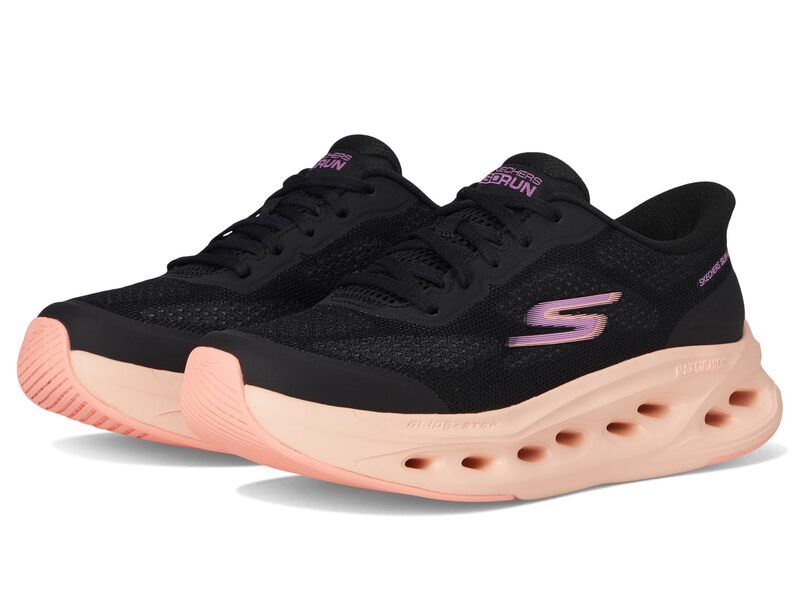 スケッチャーズ レディース シューズ スニーカー SKECHERS Max Cushioninglide Step Hartford Hands Free SlipIns BlackPurple ブラック