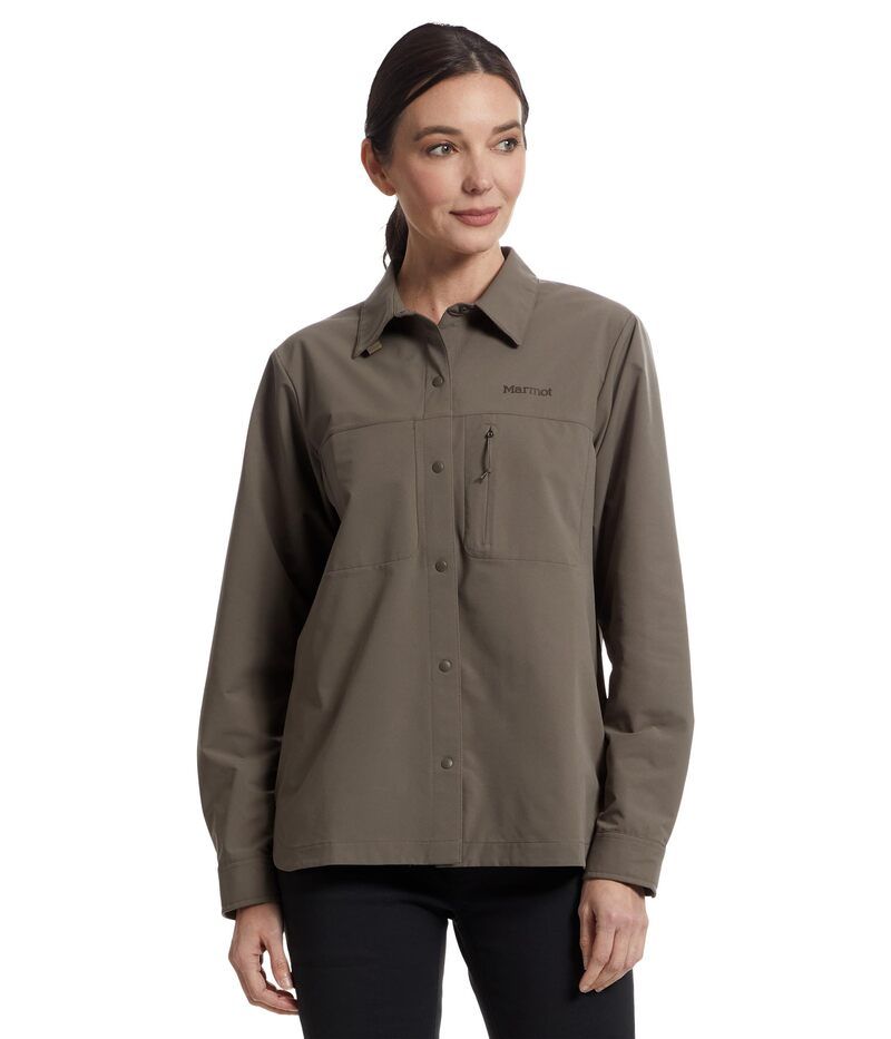マーモット レディース トップス シャツ Marmot AirExchange SolarShield Overshirt Claystone