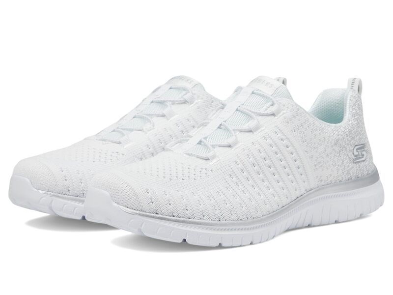 スケッチャーズ レディース シューズ スニーカー SKECHERS Virtue Lucent White Silver ホワイト
