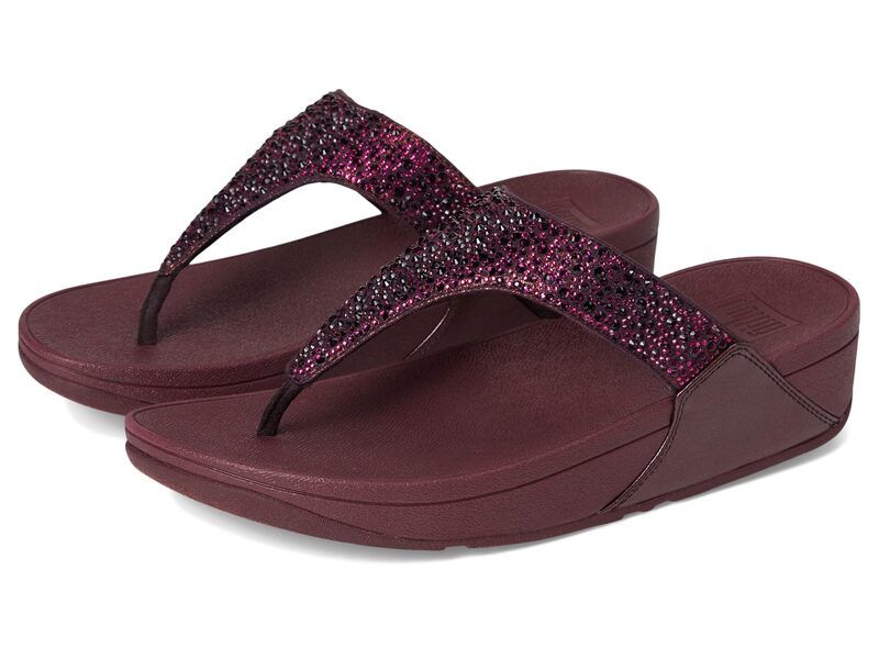 フィットフロップ レディース シューズ サンダル FitFlop Lulu CrystalMix ToePost Sandals Metallic Plumberry メタリック 16,436円