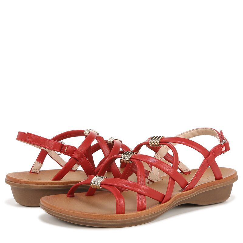 ナチュライザー レディース シューズ サンダル SOUL Naturalizer Sierra Red Faux Leather レッド