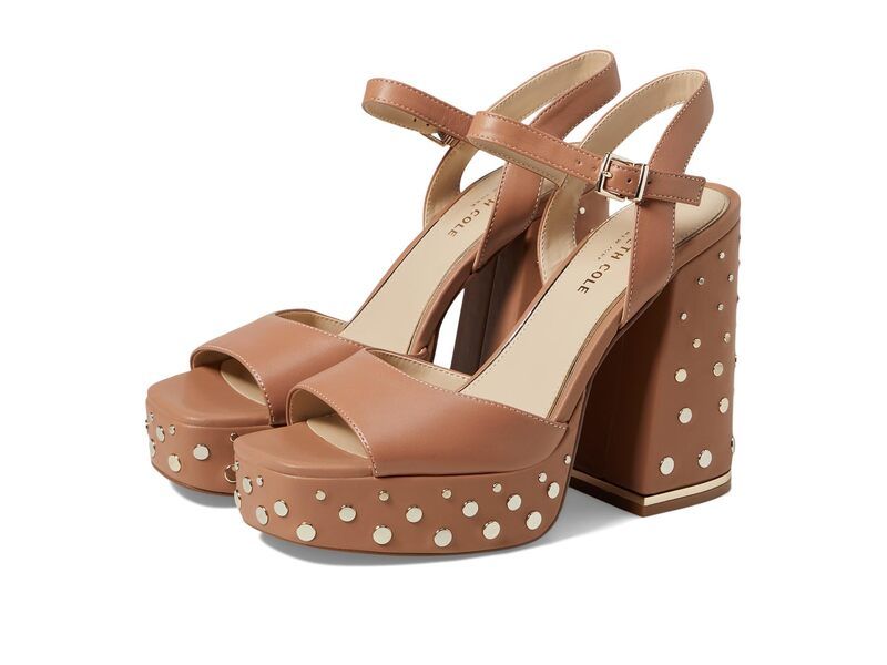 ケネスコール レディース シューズ ヒール Kenneth Cole New York Dolly Studs Classic Tan Leather タン