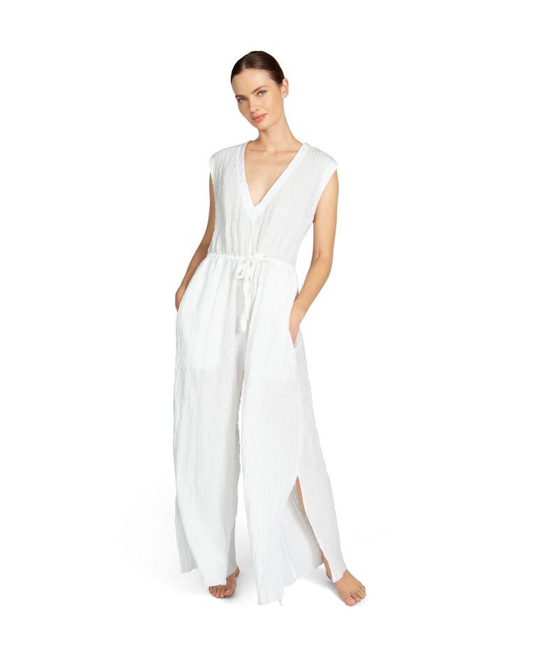 ロビンピッコーネ レディース トップス ジャンプスーツ Robin Piccone Fiona Jumpsuit White ホワイト