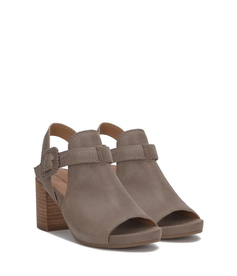 ラッキーブランド レディース シューズ ヒール カットアウト サンダル Lucky Brand Juliane Cutout Heeled Sandal Coffee Quartz コーヒー