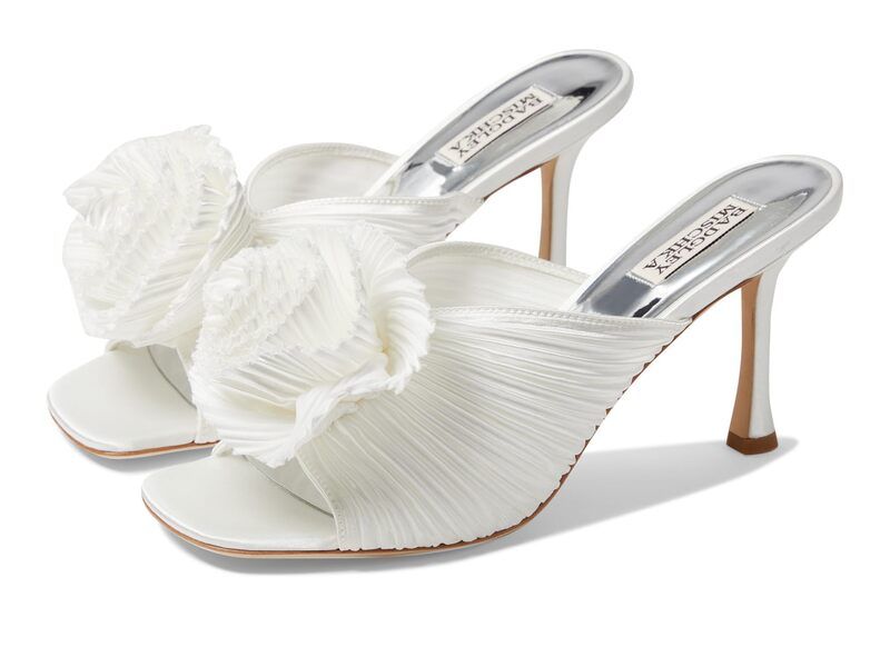 バッジェリーミシュカ レディース シューズ ヒール Badgley Mischka Blythe Soft White ホワイト