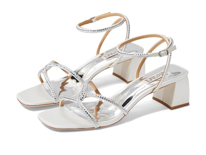 バッジェリーミシュカ レディース シューズ サンダル Badgley Mischka Brisa Soft White ホワイト