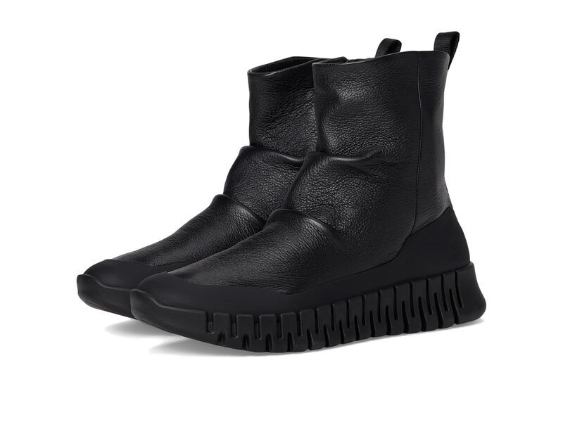 エコー レディース シューズ ブーツ・レインブーツ ECCO Gruuv Pull On Mid Fashion Boot BlackBlack ブラック