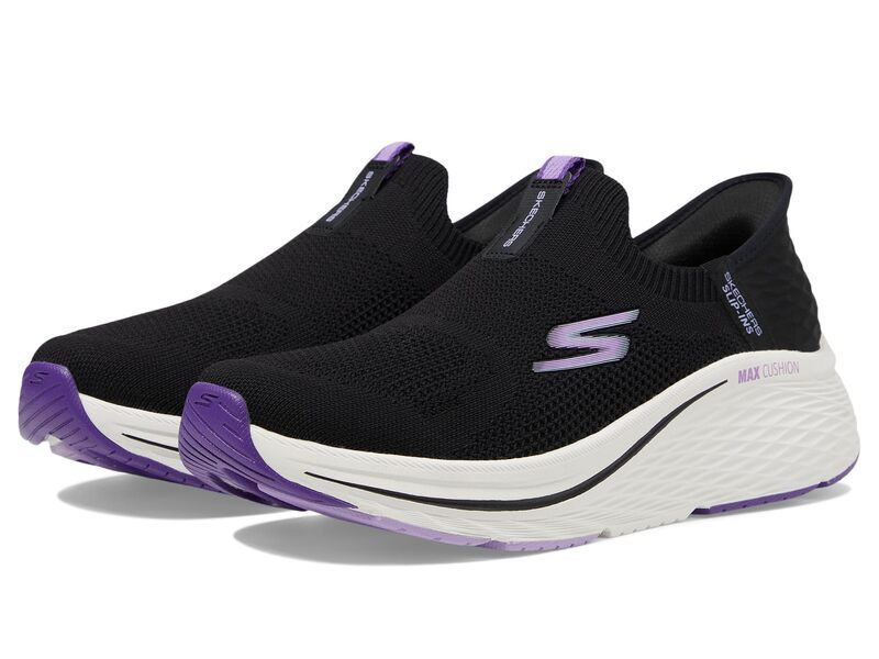 スケッチャーズ レディース シューズ スニーカー SKECHERS Max Cushioning Elite 20 Eternal Hands Free SlipIns BlackPurple ブラック