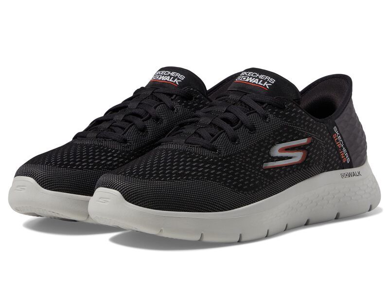 スケッチャーズ メンズ シューズ スニーカー SKECHERS Performance Go Walk Flex New World Hands Free SlipIns BlackOrange ブラック